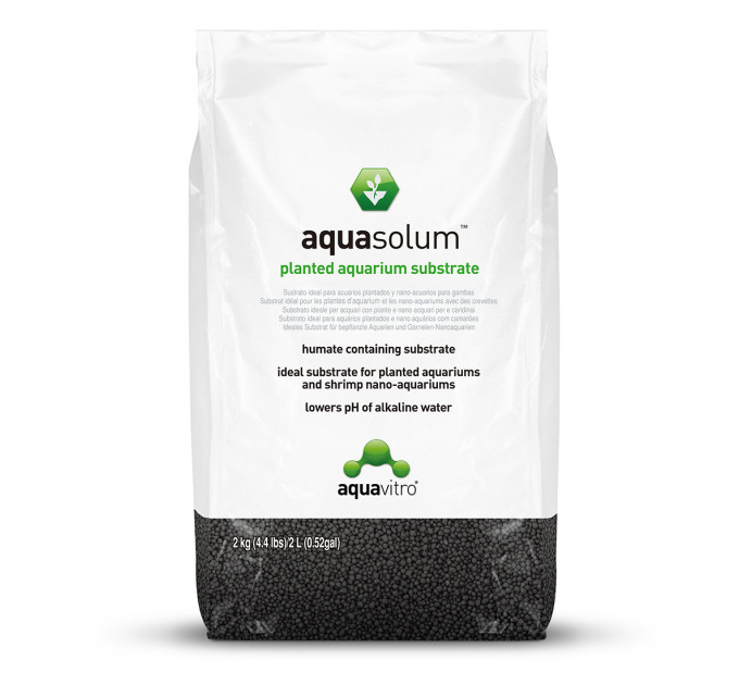 Aquavitro aquasolum™ black humate 2 kg соил для аквариумов с растениями и креветками