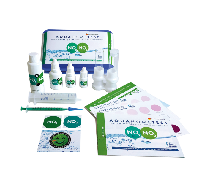 Fauna Marin AQUAHOMETEST NO2+NO3 профессиональный тест нитрит и нитрат для морских аквариумов