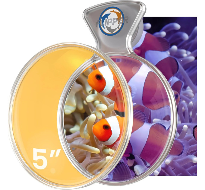 FLIPPER DEEPSEE VIEWER MAX 5" ORANGE FILTER LENS CLEAR светофильтр