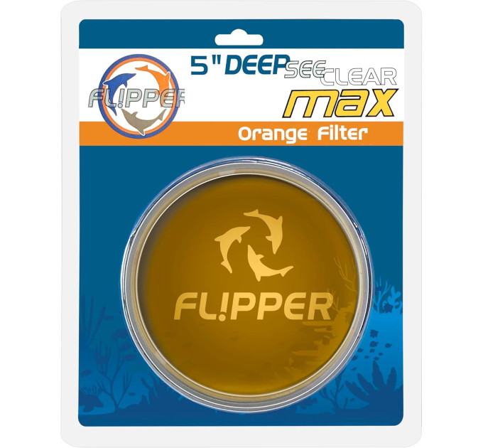FLIPPER DEEPSEE VIEWER MAX 5" ORANGE FILTER LENS CLEAR светофильтр