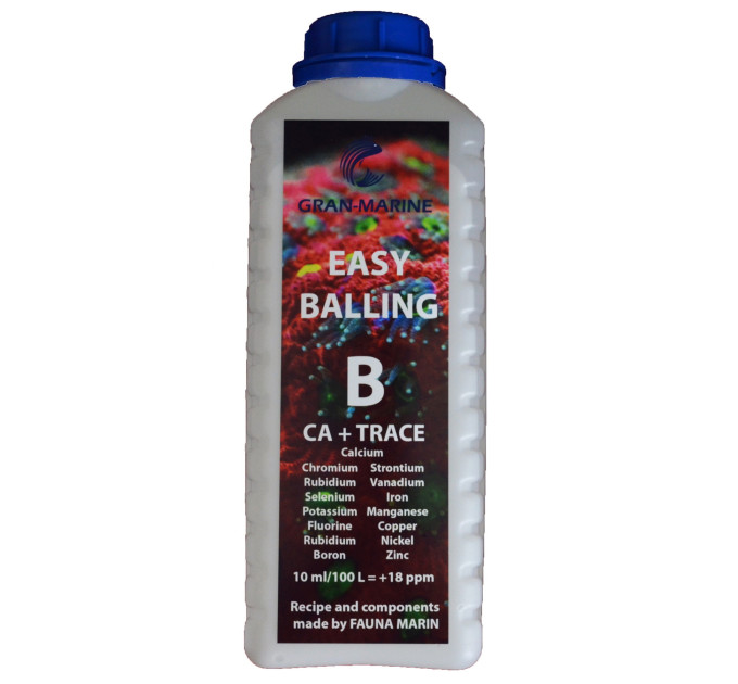GRAN-MARINE EASY BALLING B (1000ml) готовый раствор для баллинга: кальций и трейсы