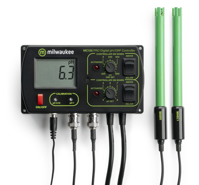Milwaukee MC125 PRO 2-in-1 pH/ORP Controller - контроллер pH/ORP с двумя программируемыми выходами