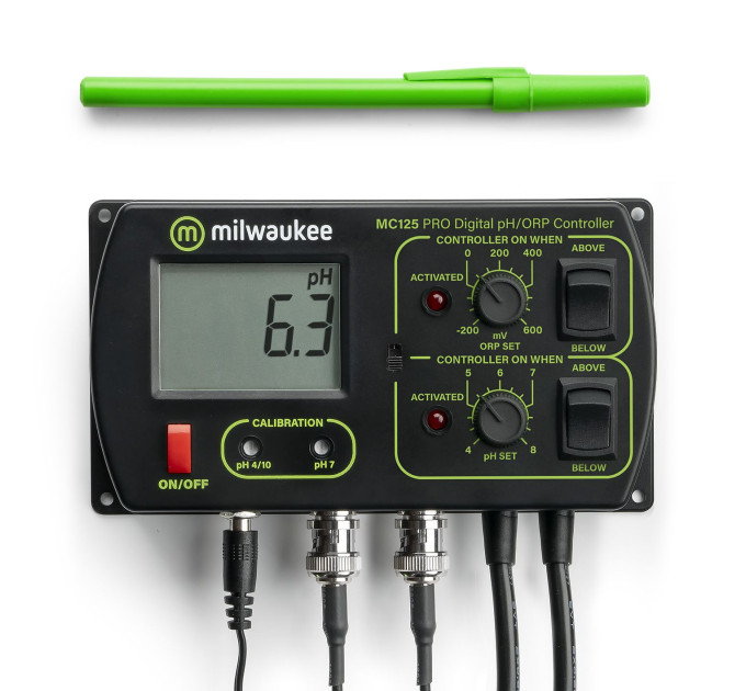 Milwaukee MC125 PRO 2-in-1 pH/ORP Controller - контроллер pH/ORP с двумя программируемыми выходами