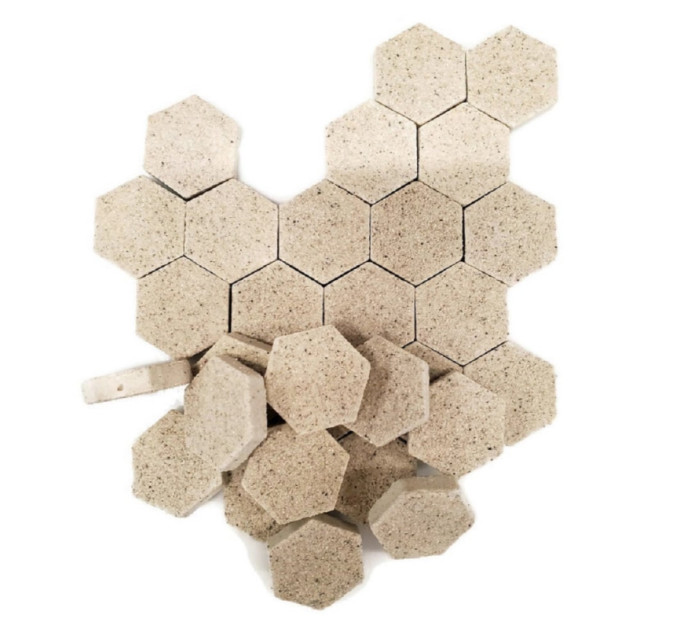 Oceans Wonders Agrocrete Coral Frag HexaDisk (S) арагонитовая плашка 32мм без ножки