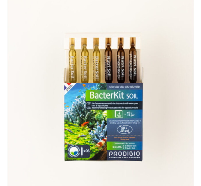 Prodibio BacterKit Soil 6 набор для бактериального заселения грунта в пресных и морских аквариумах