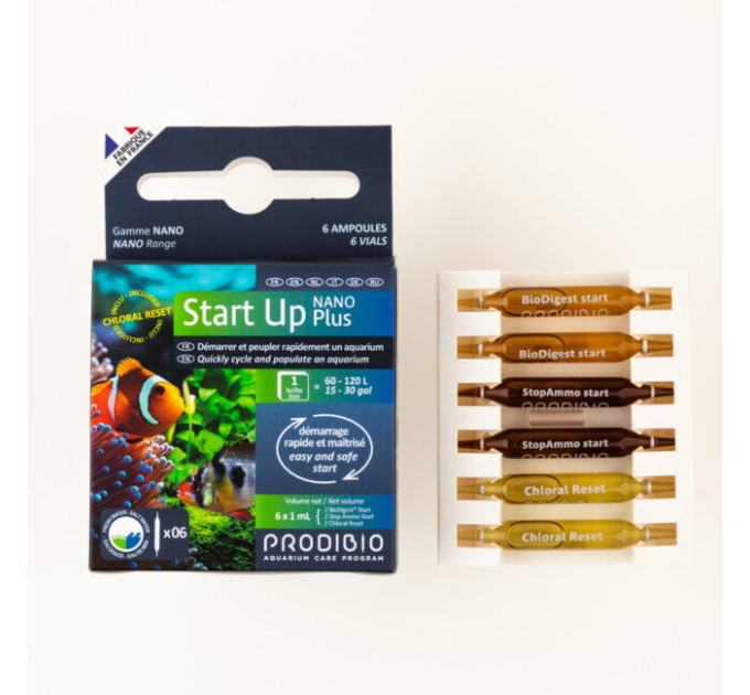 Prodibio Start Up Nano Plus 6 набор для быстрого запуска аквариума 60-120л