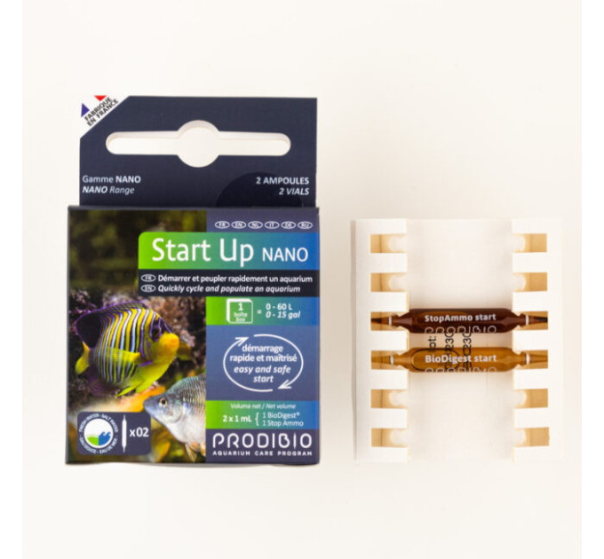 Prodibio Start Up Nano 2 набір для швидкого запуску акваріума 0-60л