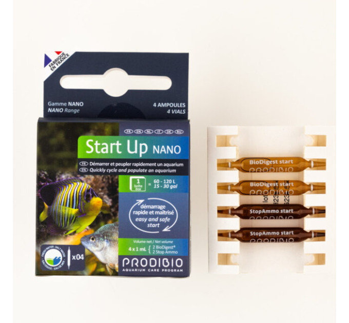 Prodibio Start Up  Nano 4 набір для швидкого запуску акваріума 60-120л