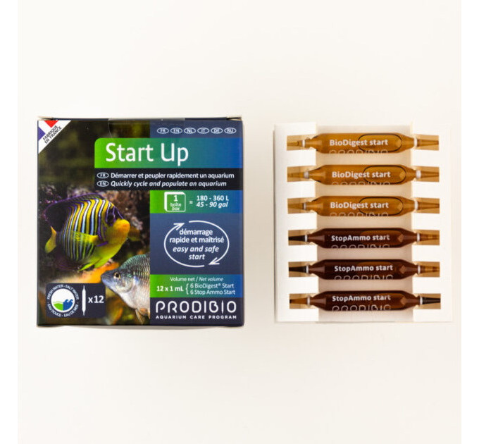 Prodibio Start Up 12 набор для быстрого запуска аквариума 180-360л