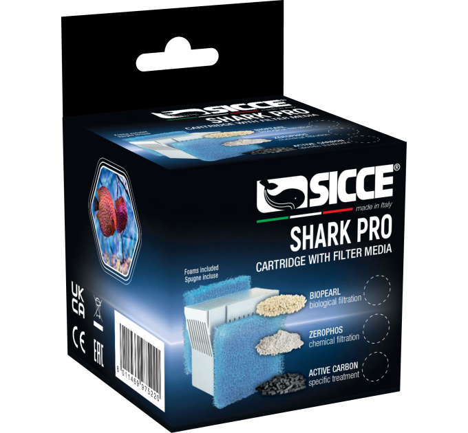SICCE SHARK PRO CARTRIDGE BIOPEARL & SPONGES сменный картридж с губками