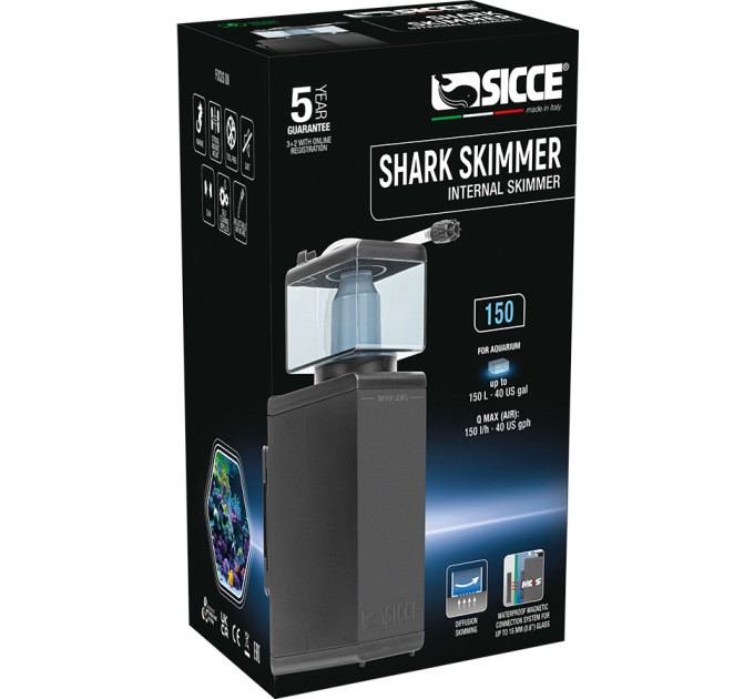 SICCE SHARK SKIMMER 150 скиммер для морских аквариумов до 150л