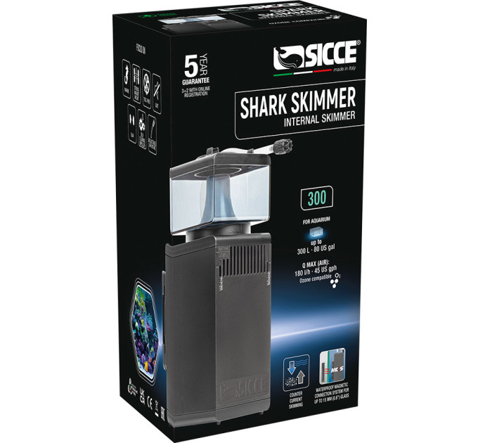 SICCE SHARK SKIMMER 300 скиммер для морских аквариумов до 300л