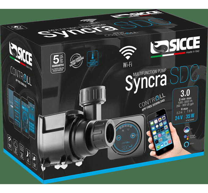 SICCE SYNCRA SDC 3.0 универсальная циркуляционная помпа до 3000 л/ч