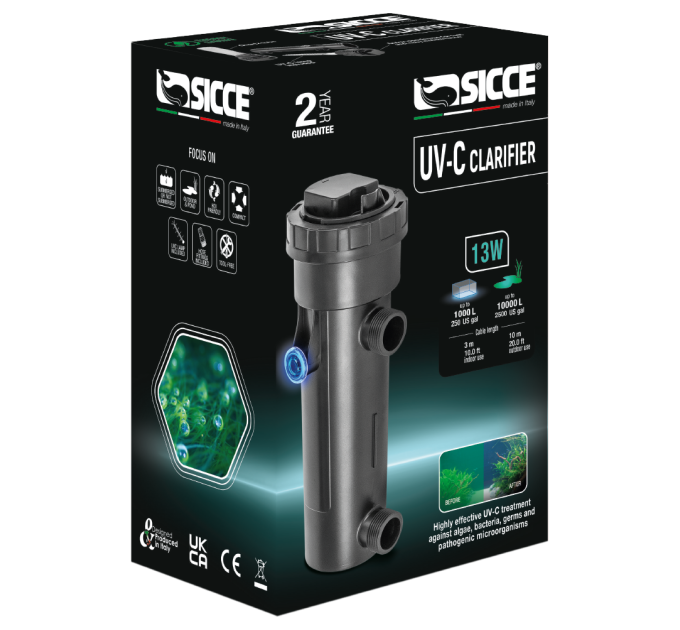SICCE UV-C Clarifier 13W стерилизатор для аквариумов и прудов