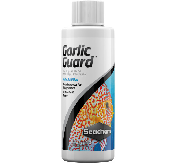 Seachem Garlic Guard (100мл) концентрированная добавка чеснока для кормления рыб