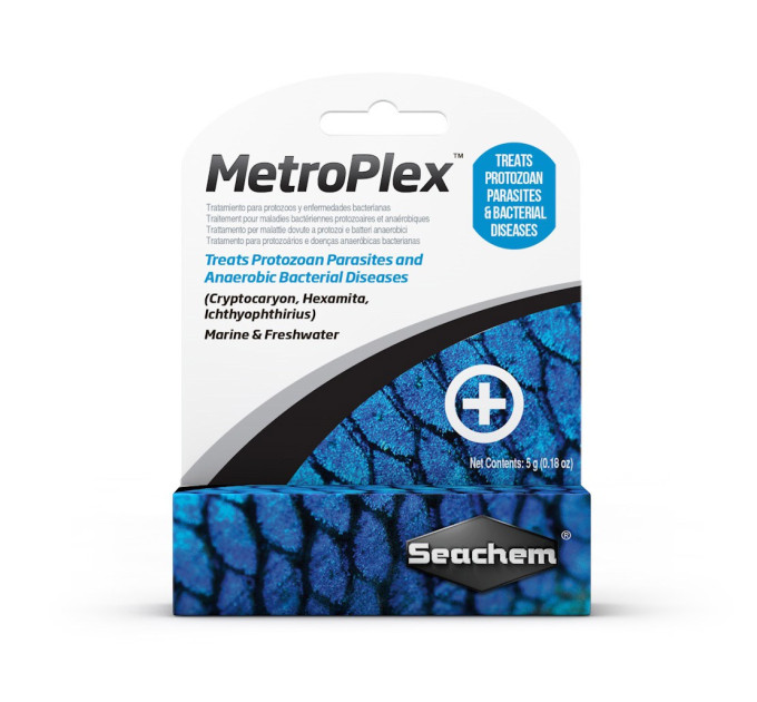 Seachem MetroPlex (5g) средство от криптокариона и ихтиофтириуса у рыб