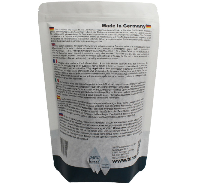 Tunze Filter Carbon (1000ml) уголь для морских и пресных аквариумов 1л