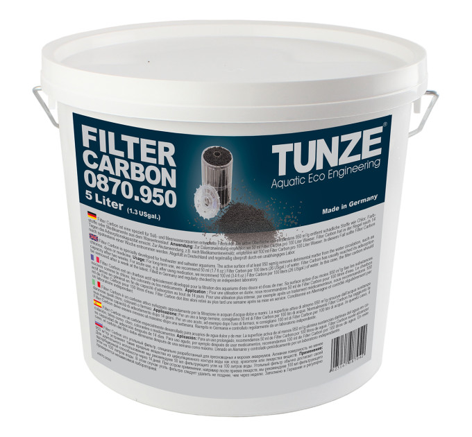 Tunze Filter Carbon (5000ml) уголь для морских и пресных аквариумов 5л