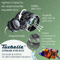 Tunze Turbelle stream 6105 ECO помпа течения 3000 - 12000 л/ч