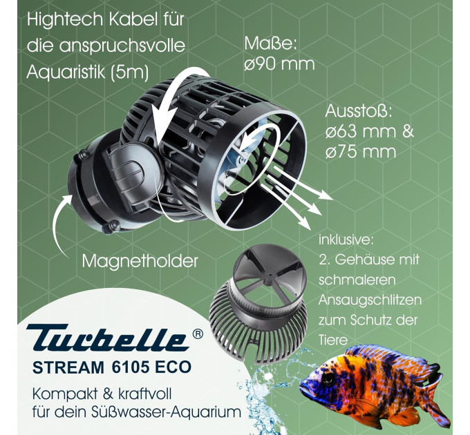 Tunze Turbelle stream 6105 ECO помпа течения 3000 - 12000 л/ч
