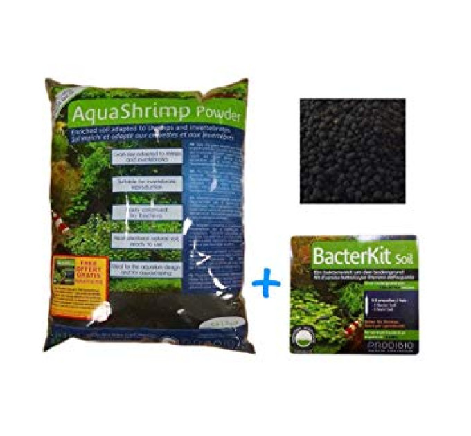 Prodibio AquaShrimp Powder Soil 3л  поживний грунт для акваріумів з рослинами та креветками