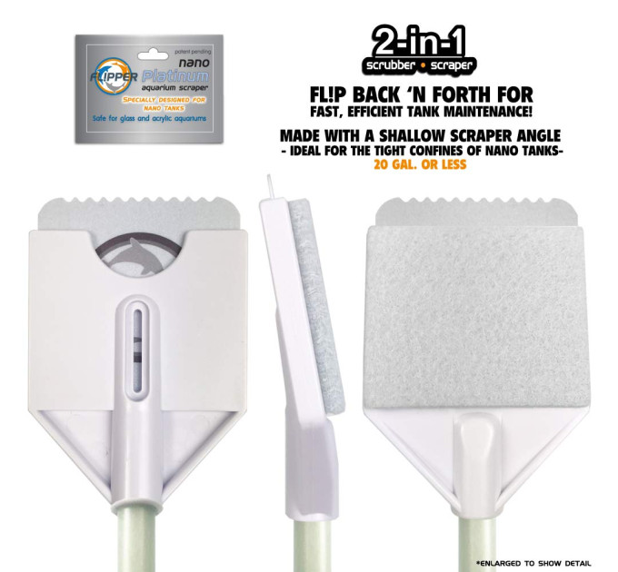 FLIPPER PLATINUM NANO 12" скребок для стекла и акрила со сменной насадкой