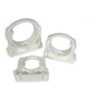 Royal Exclusiv PVC pipe clamp Ø 40mm white
