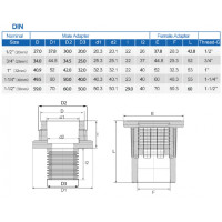 Royal Exclusiv PVC Tank fitting Ø 25mm white