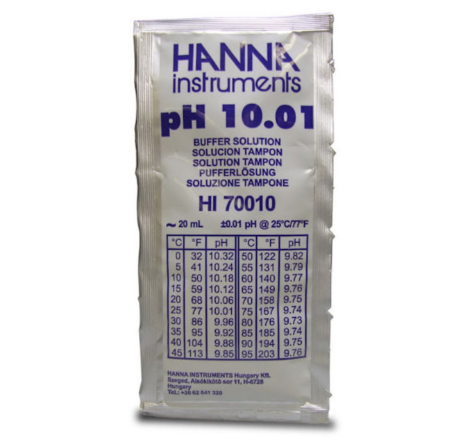 HANNA Buffer sachets pH 10.01 калибровочный раствор