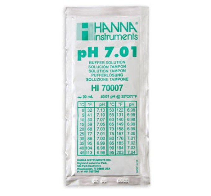 HANNA Buffer sachets pH 7.01 калибровочный раствор