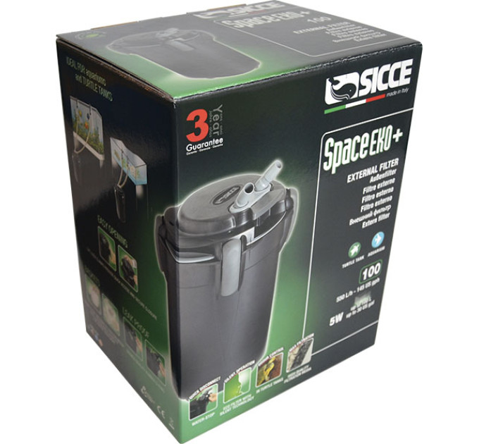 SICCE SPACE EKO+ 100 внешний фильтр 580 л/ч для аквариумов до 100л