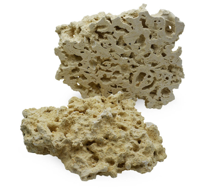 CaribSea South Seas Base Shelf Rock (на вес) натуральный арагонитовый камень для морских и цихлидных аквариумов