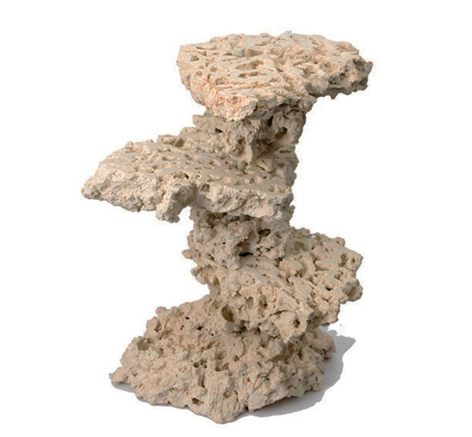 CaribSea South Seas Base Shelf Rock (на вес) натуральный арагонитовый камень для морских и цихлидных аквариумов