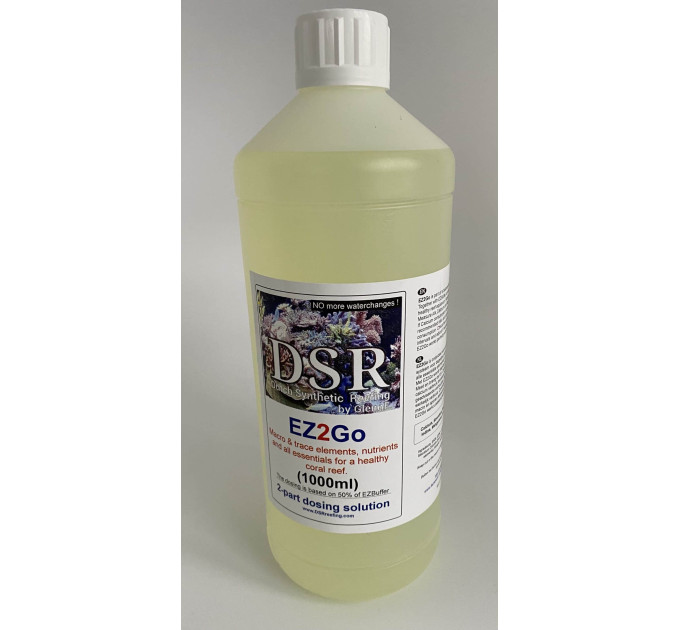 DSR EZ2Go (1000ml) баллинг раствор 2 в 1: кальций, стронций, магний, калий, бор и микроэлементы