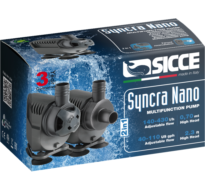 SICCE SYNCRA NANO циркуляционная помпа 430 л/ч