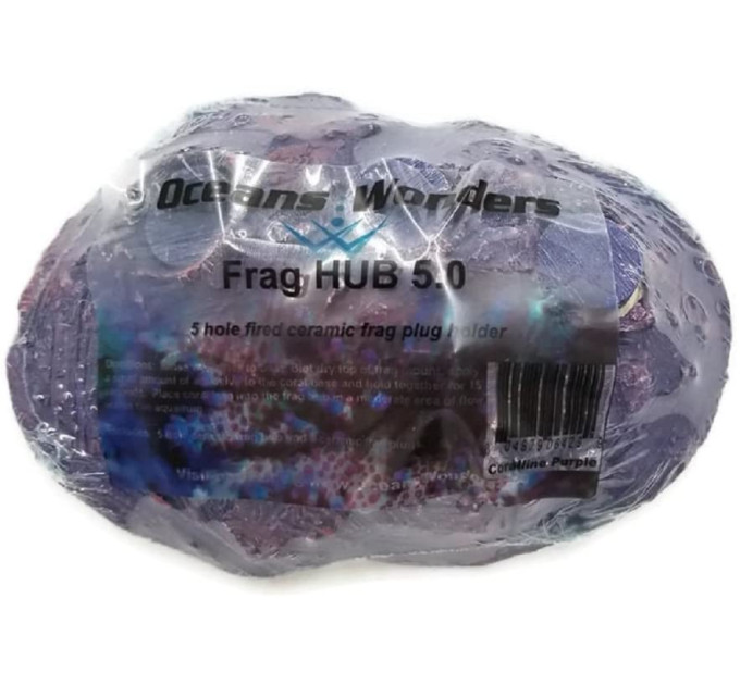 Oceans Wonders Ceramic Coralline Purple Frag HUB 5.0 керамическая подставка с 5 плашками для кораллов