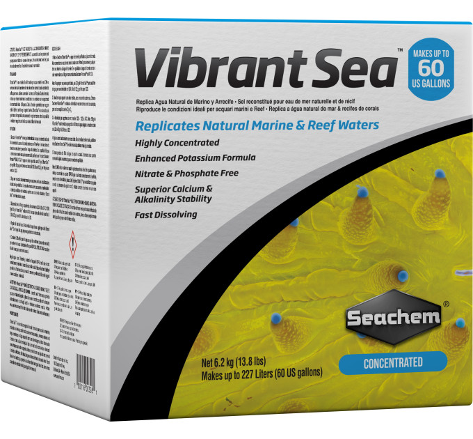 Seachem Vibrant Sea Salt 6,2kg сіль для морських акваріумів