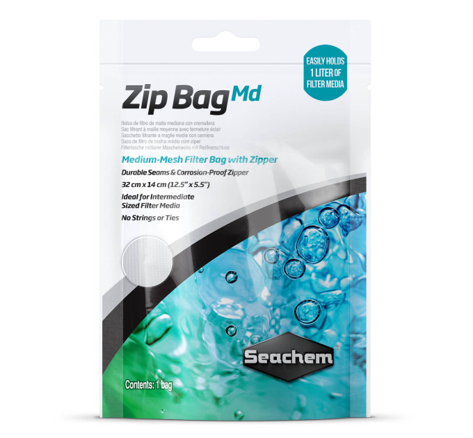 Seachem Zip Bag Md фильтр-мешок 32см х 14см с застежкой