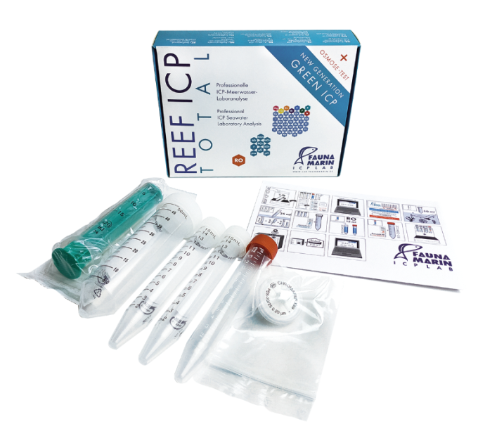Fauna Marin Reef ICP Test Total комплексный тест морской и осмотической воды, включая ICP и химические тесты, набор для взятия образцов и отправки