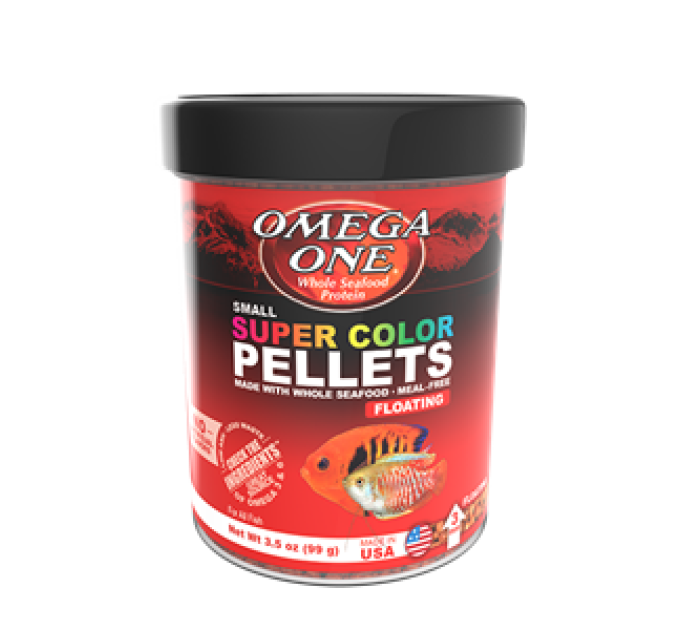 Omega One Super Color Pellets floating S (99g) EXP 05.21.2024