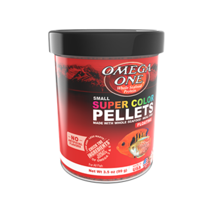 Omega One Super Color Pellets floating S (99g) EXP 05.21.2024