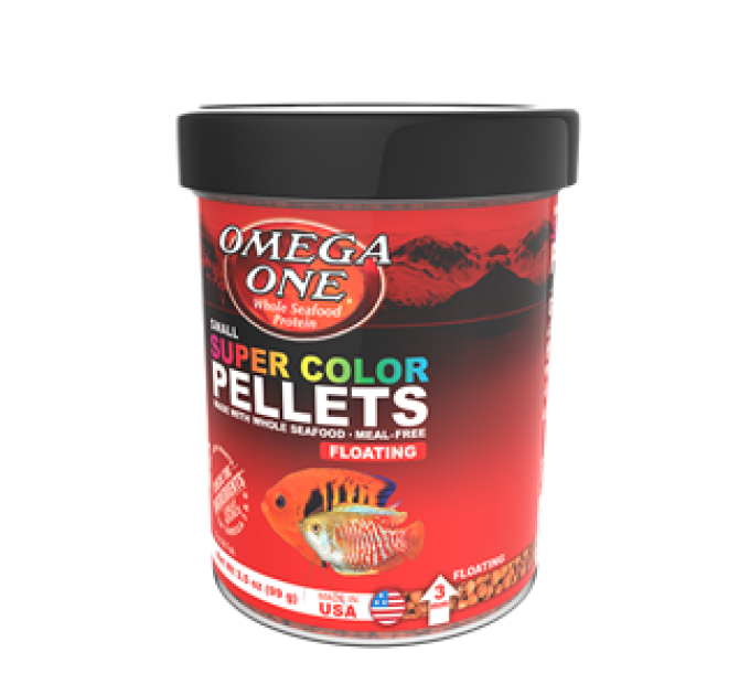 Omega One Super Color Pellets floating S (99g) EXP 05.21.2024